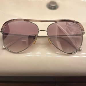 Tom Ford Lavender Aviator Sunglasses Sabine 02606